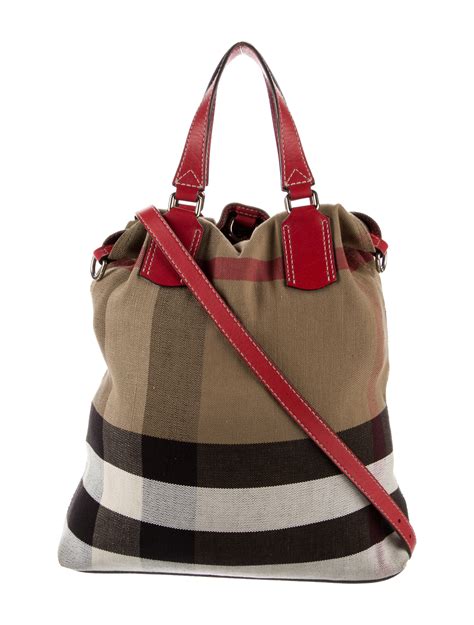 burberry tottenham tote|Burberry check and leather tote.